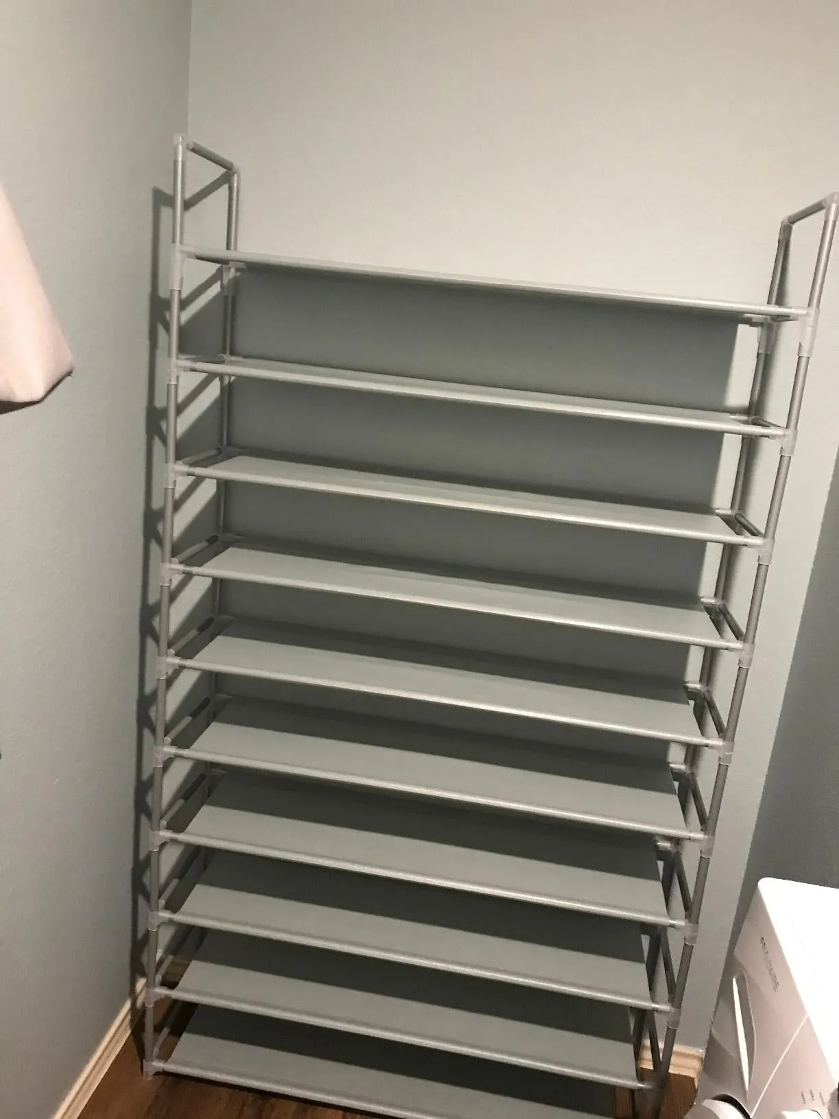 10-Tier Shoe Rack, Storage Storage Organizer, Holds up to 50 Pairs, Metal Frame, Non-Woven Fabric