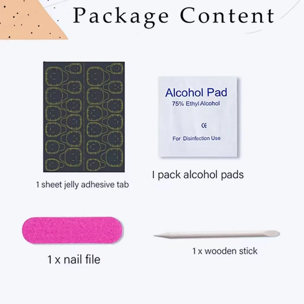 24Pcs French Tip Press on Toenails Short Square Fake Toe Nails with Solid Color Design False Toenails Press on Full Cover Glue on Toenails Reusable Stick on Toenails Artificial Toenails for Women