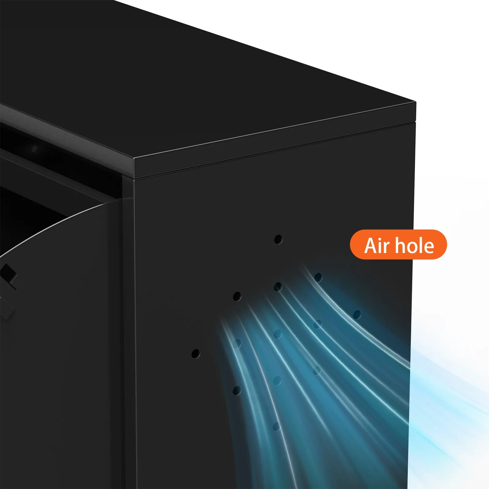 3 Drawer All Steel Shoe Cabinet – Eco-Friendly Freestanding Organizer with Adjustable Shelves & Locking Door