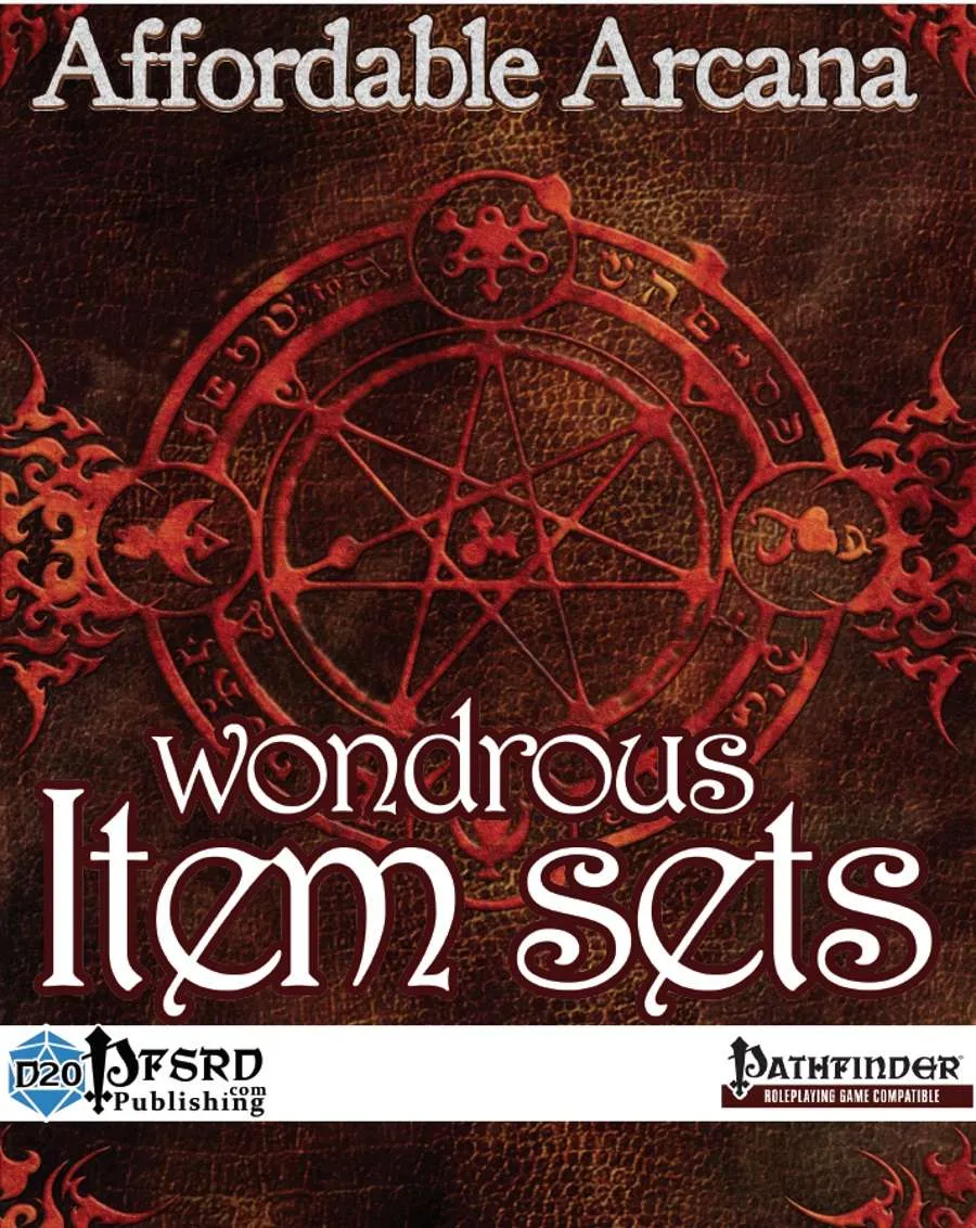Affordable Arcana - Wondrous Item Sets (PFRPG)