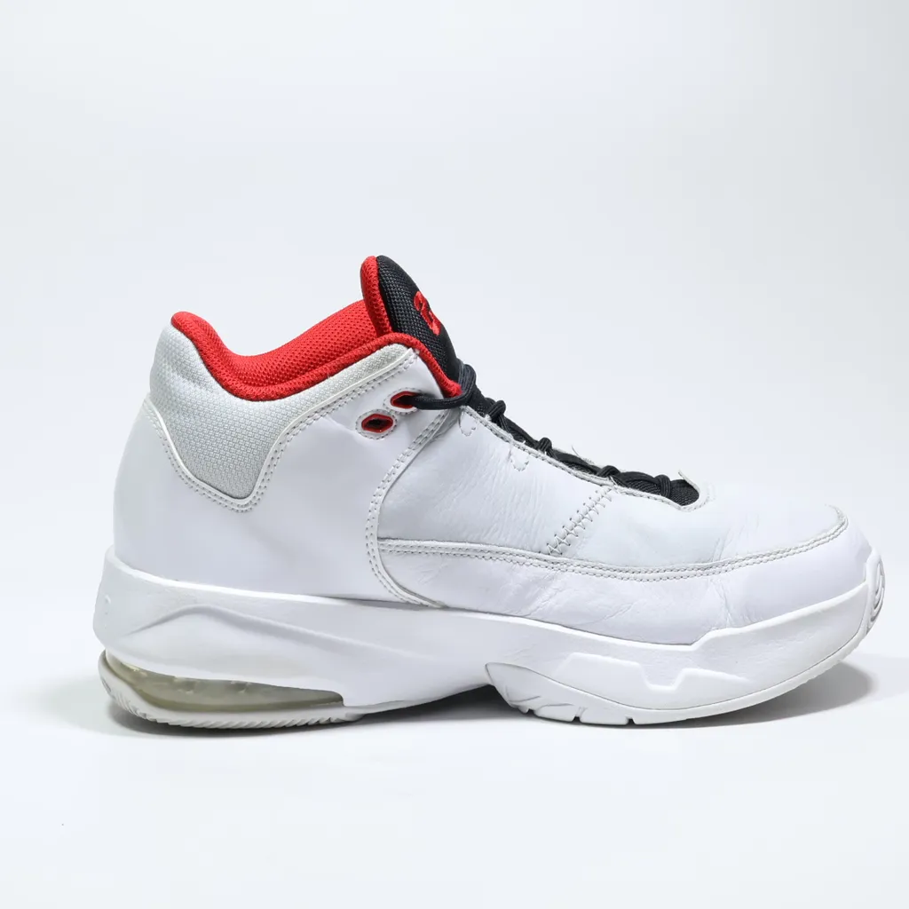 Air Jordan Max Aura 3 High-Top Sneakers Leather White Color For Men