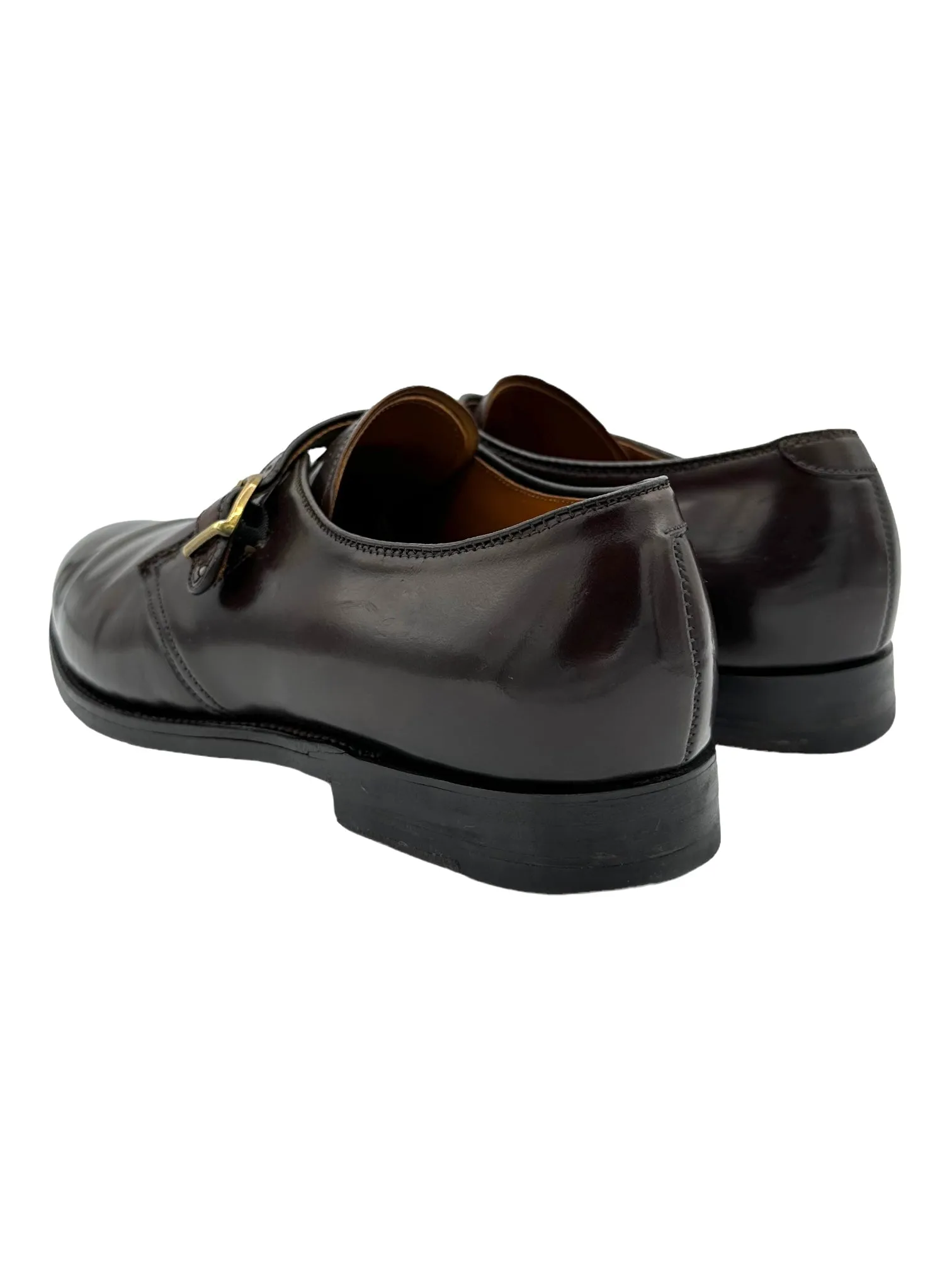 Alden 954 Monk Strap Dark Brown Shell Cordovan Shoes