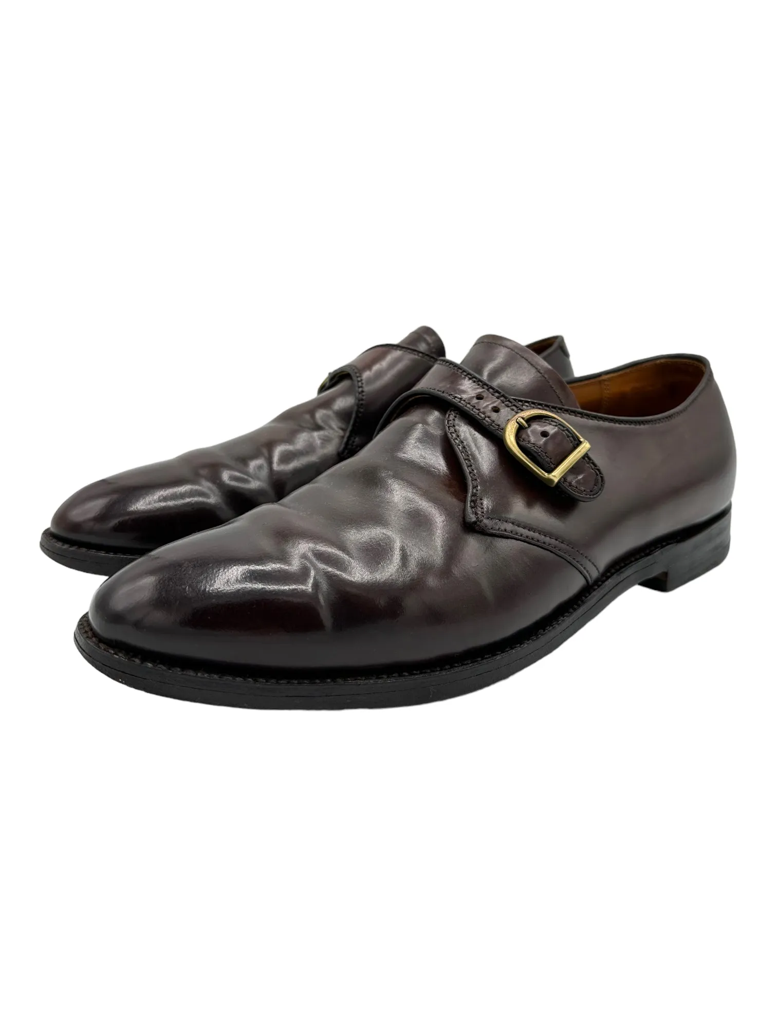 Alden 954 Monk Strap Dark Brown Shell Cordovan Shoes