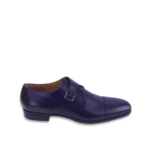 Boss Cap-toe monk shoes in vegetable-tanned leather - TB0374