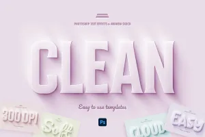 Clay 3D Text Effect