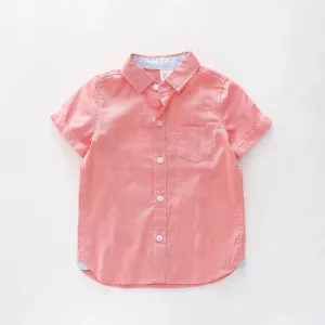 Coral Oxford Shirt