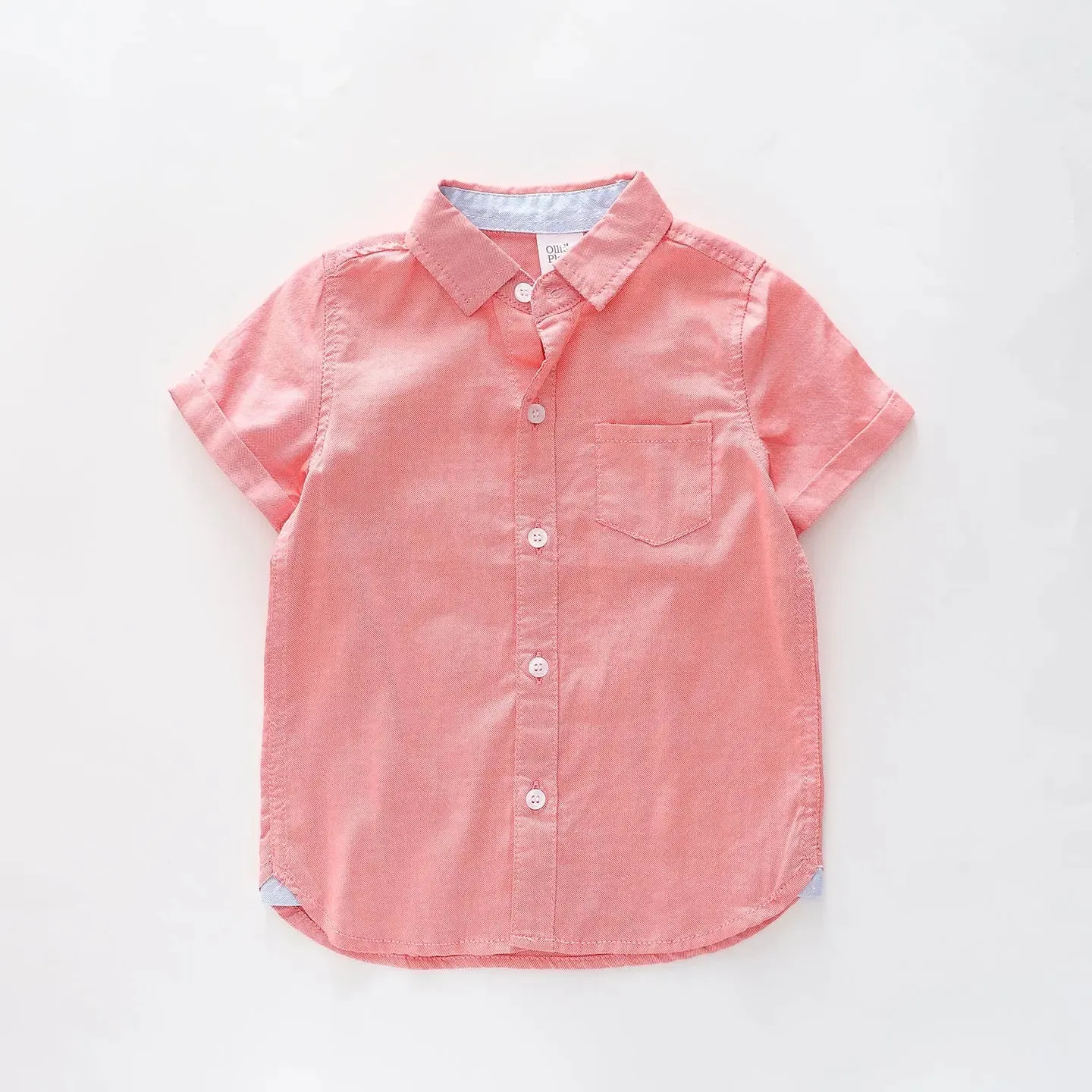 Coral Oxford Shirt
