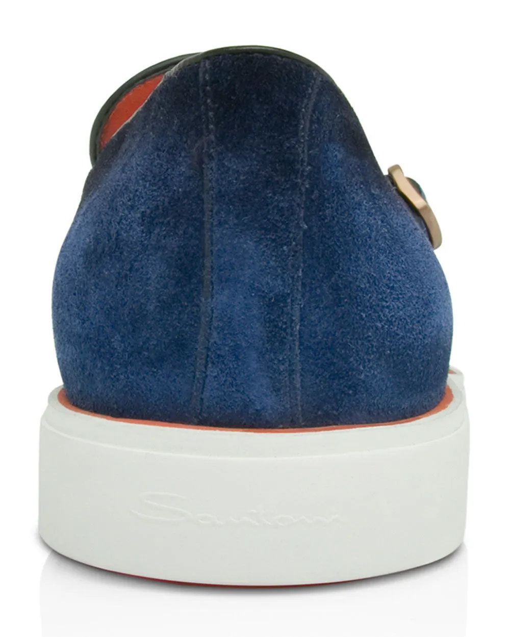 Drafts Double Monk Strap Loafer in Blue