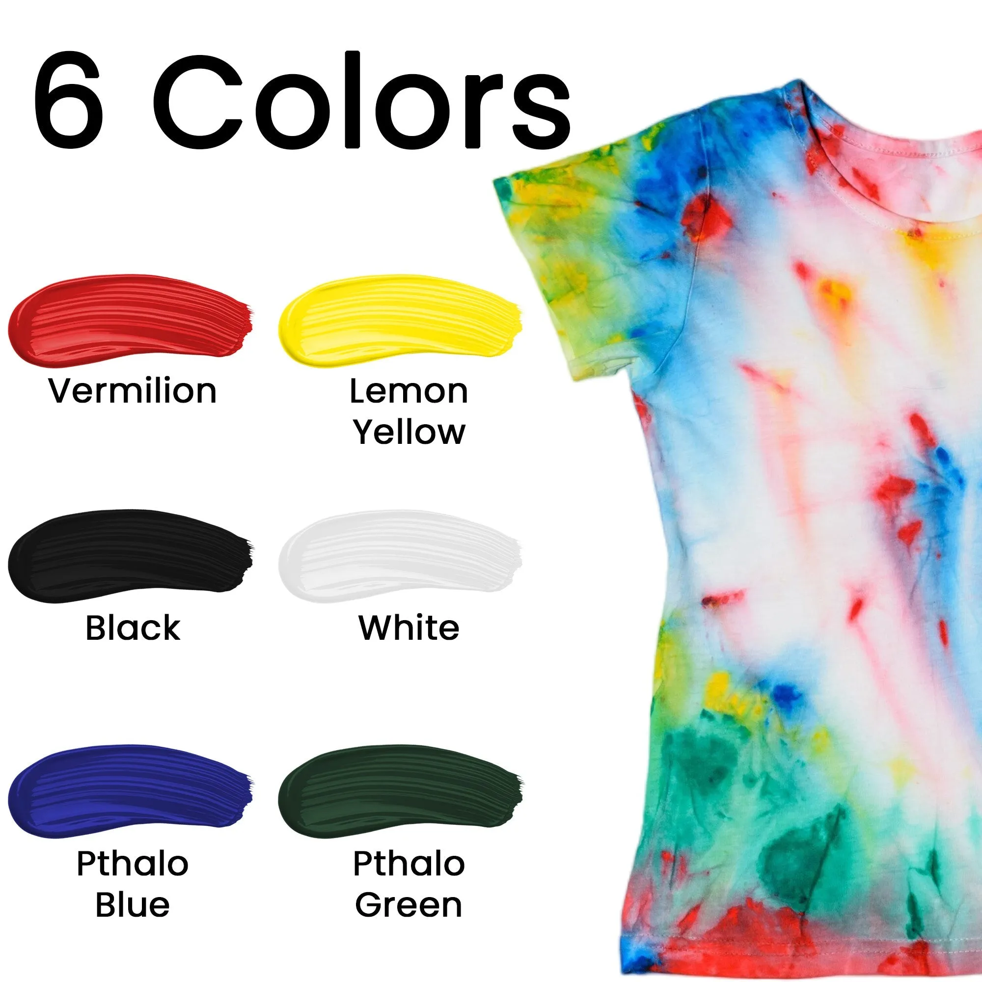 Fabric Paints - Primary Colors - 25 ML (Set of 6)