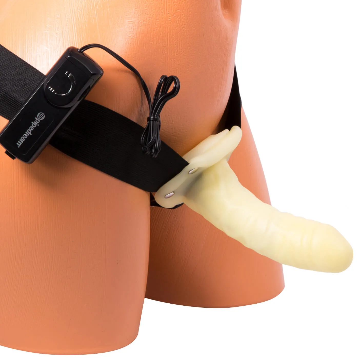Fetish Fantasy Unisex Hollow 6 Inch Vibrating Strap-On