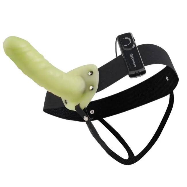 Fetish Fantasy Unisex Hollow 6 Inch Vibrating Strap-On