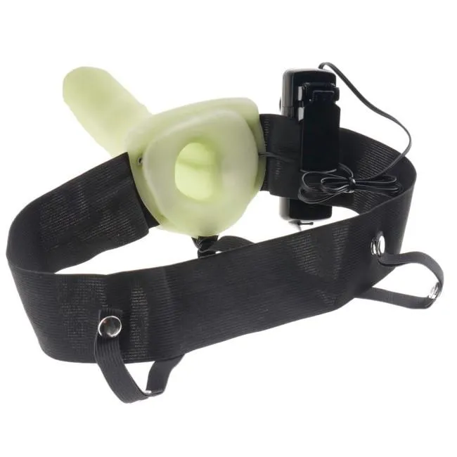 Fetish Fantasy Unisex Hollow 6 Inch Vibrating Strap-On