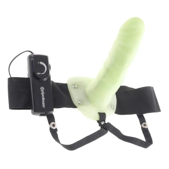 Fetish Fantasy Unisex Hollow 6 Inch Vibrating Strap-On