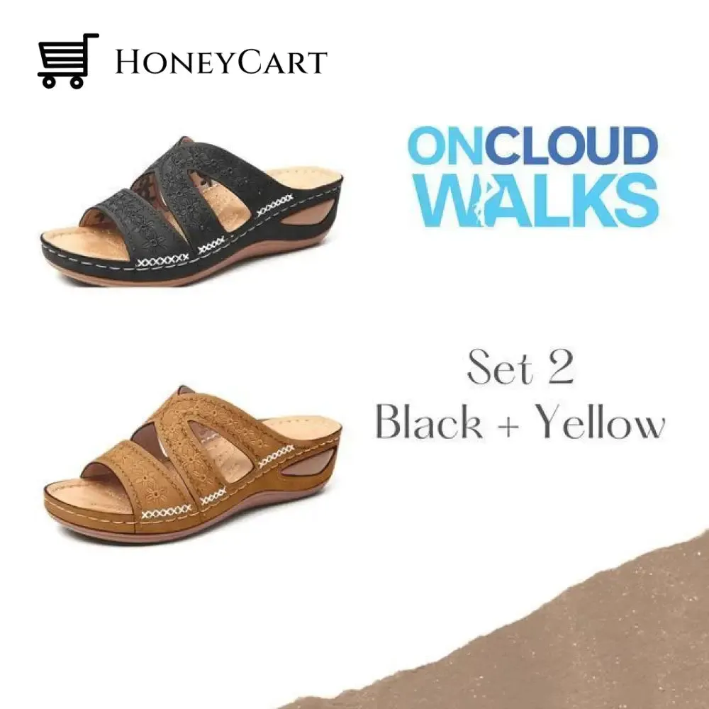 FleekComfy™ Premium Orthopedic Thick Platform Large Size Slipper Sandals