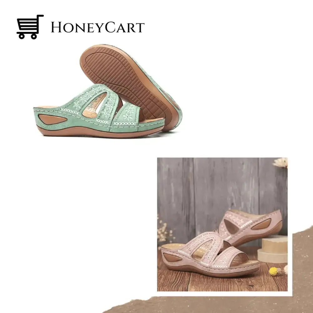 FleekComfy™ Premium Orthopedic Thick Platform Large Size Slipper Sandals