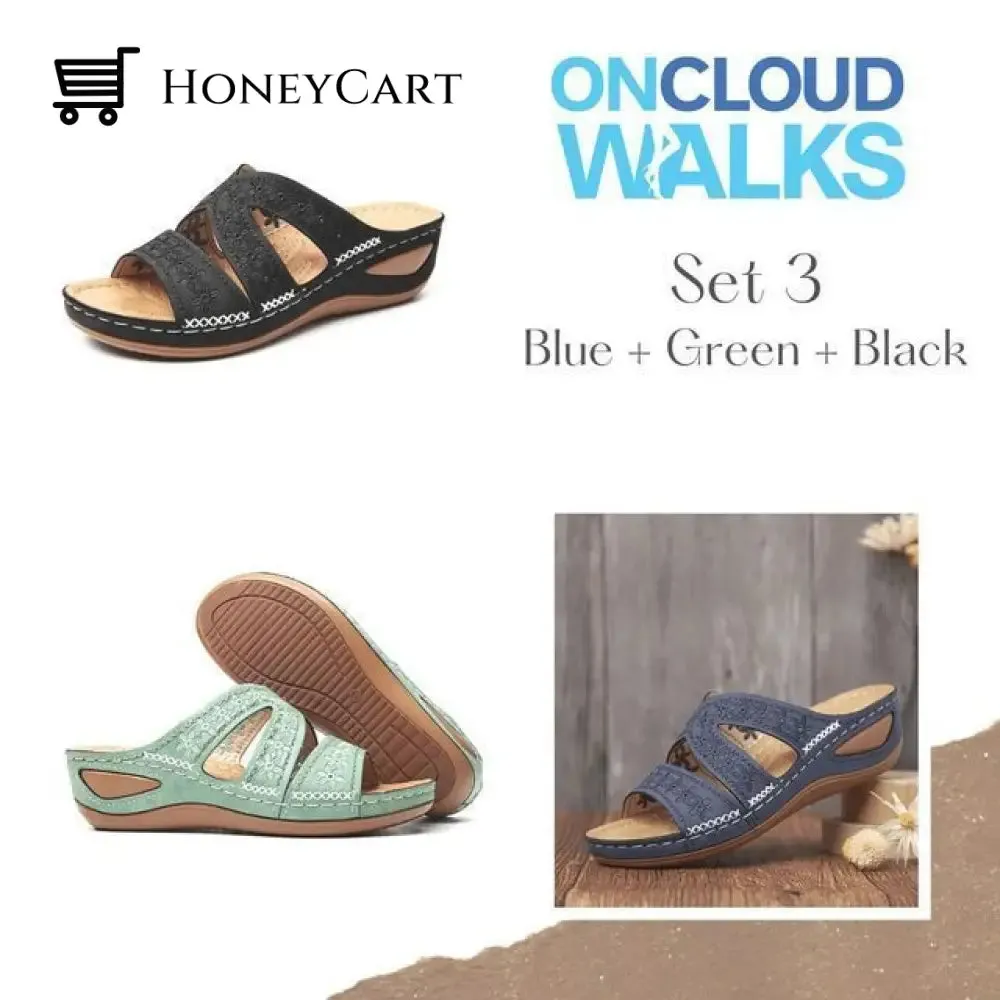FleekComfy™ Premium Orthopedic Thick Platform Large Size Slipper Sandals