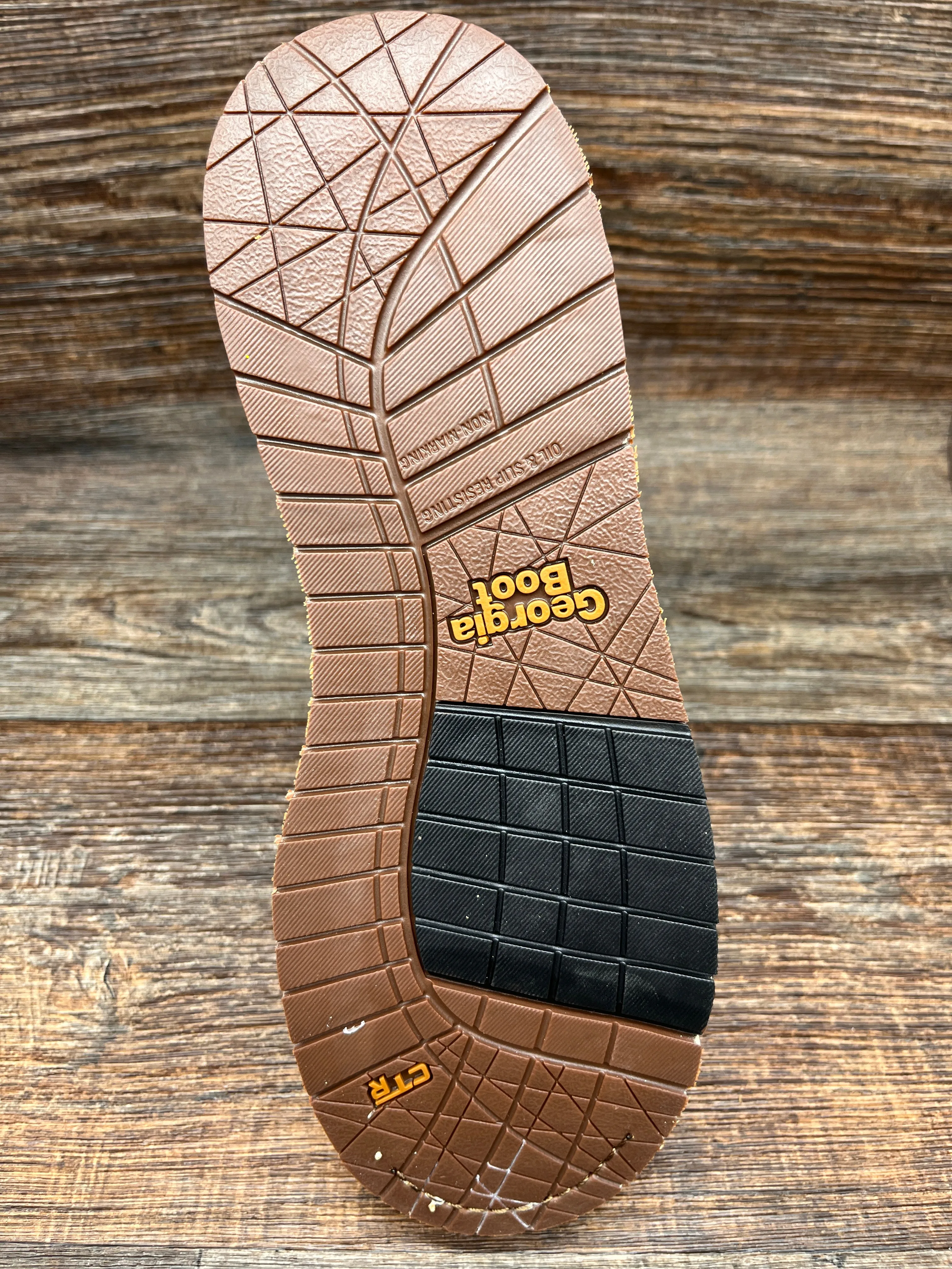 gb00517 Men's Waterproof Steel Toe Wedge Slip On Work Boot by Georgia