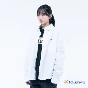 [HAVISM] Label Oxford Shirt [White][M]