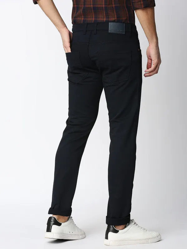 Jet Black Cotton Stretch Jeans