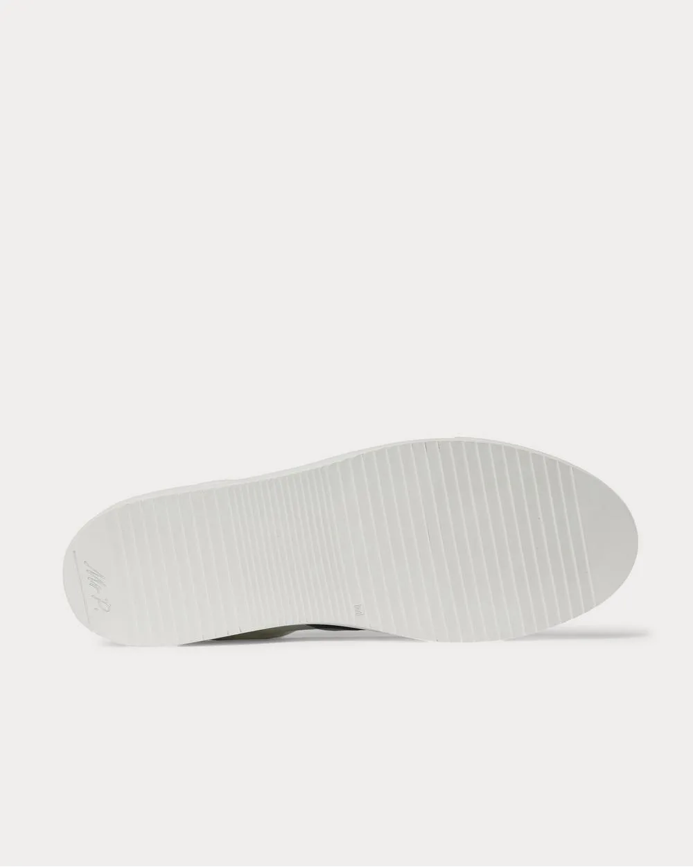 Larry Full-Grain Leather  White low top sneakers