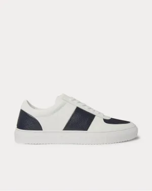 Larry Full-Grain Leather  White low top sneakers