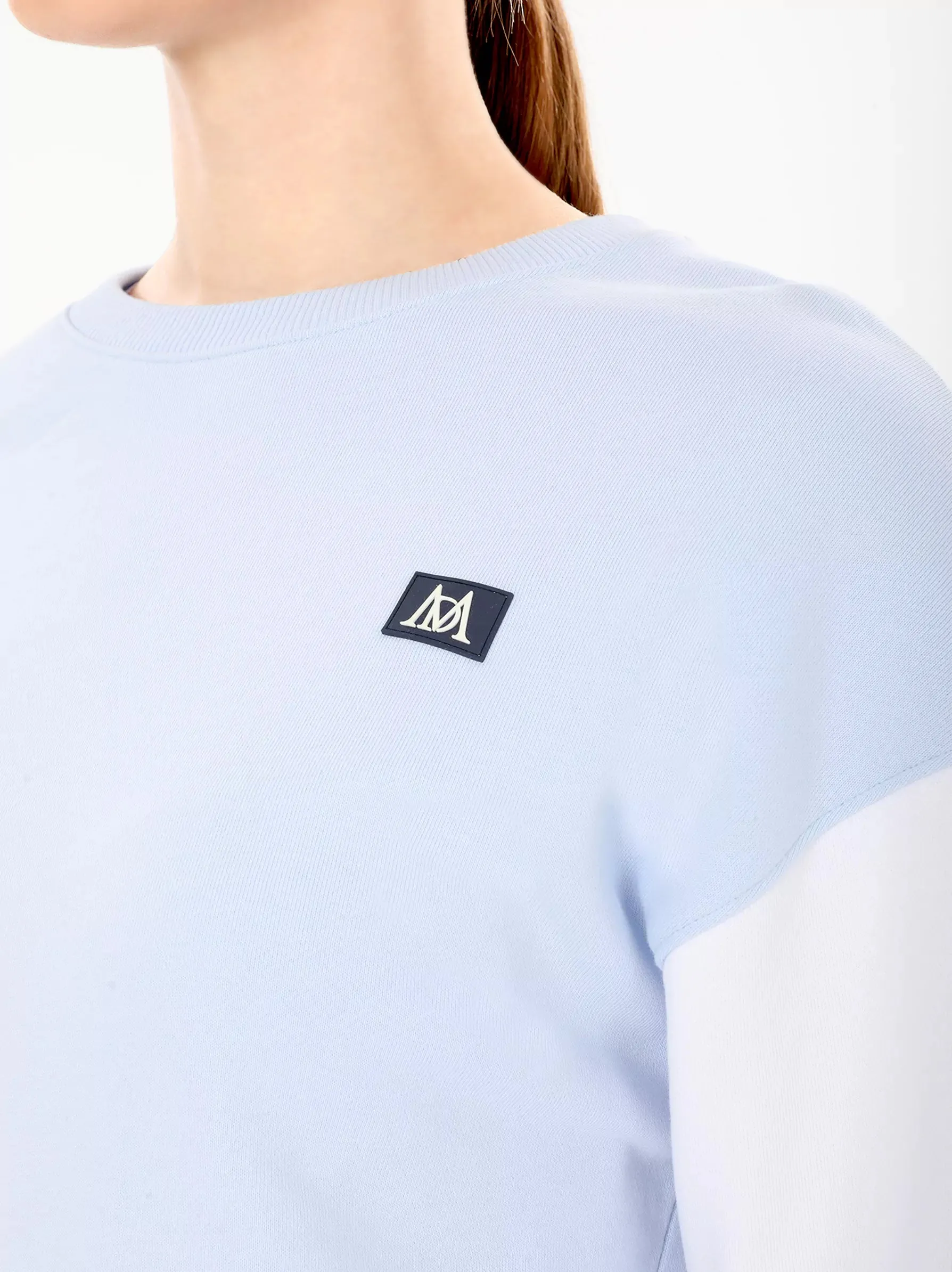 Light Blue Sleeve Panel Sweatshirt