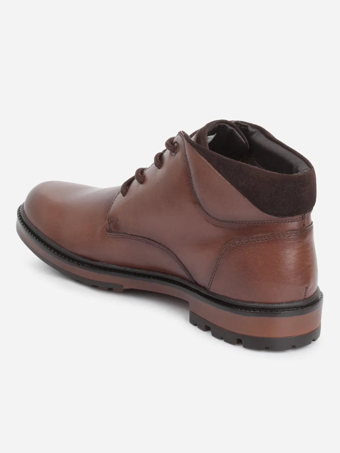 Men's Brown Round Toe Casual Boot (ID1182)