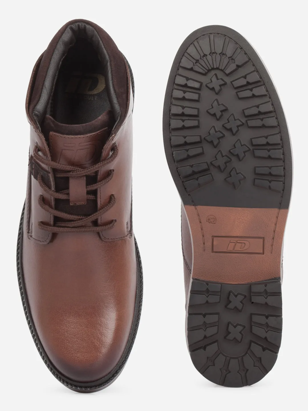 Men's Brown Round Toe Casual Boot (ID1182)