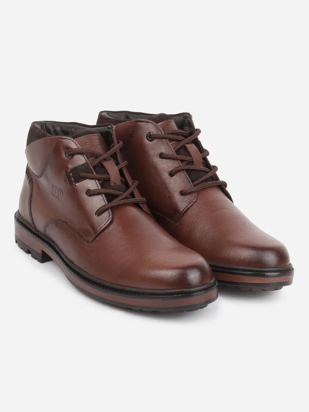 Men's Brown Round Toe Casual Boot (ID1182)