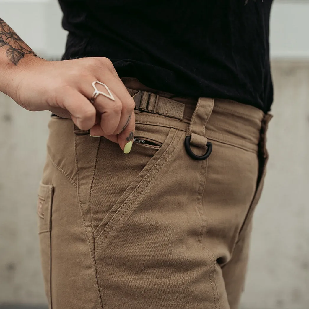MotoGirl Lara Cargo Trousers Biege