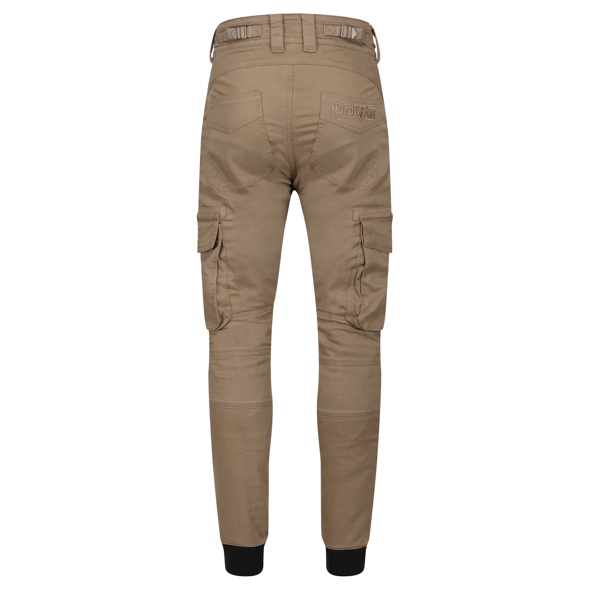 MotoGirl Lara Cargo Trousers Biege