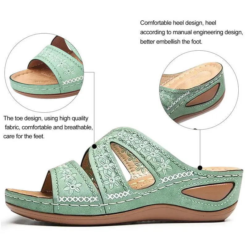 Nanccy Premium Thick Platform Large Size Slipper Sandals