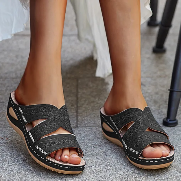 Nanccy Premium Thick Platform Large Size Slipper Sandals
