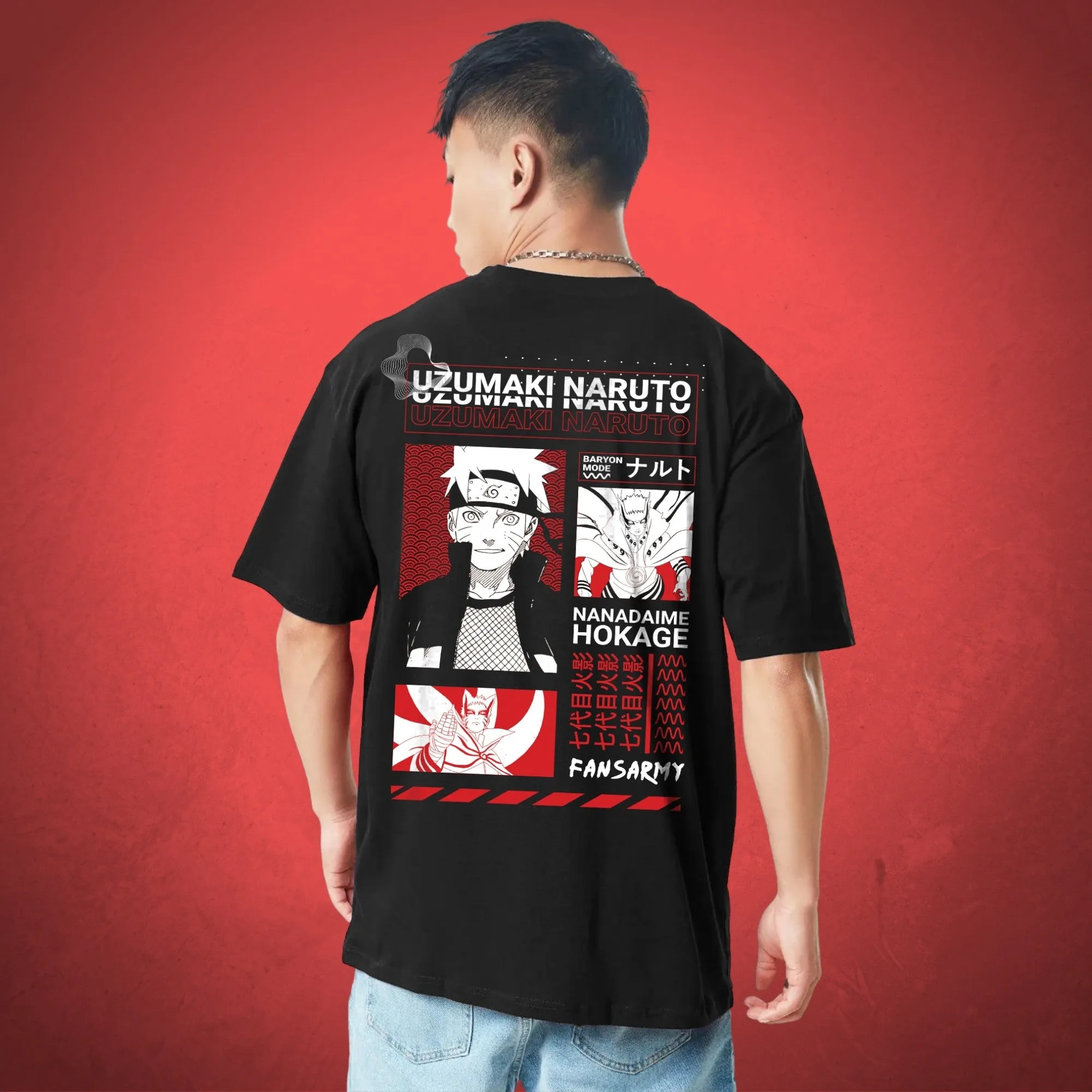 Naruto Oversize Anime T-shirt