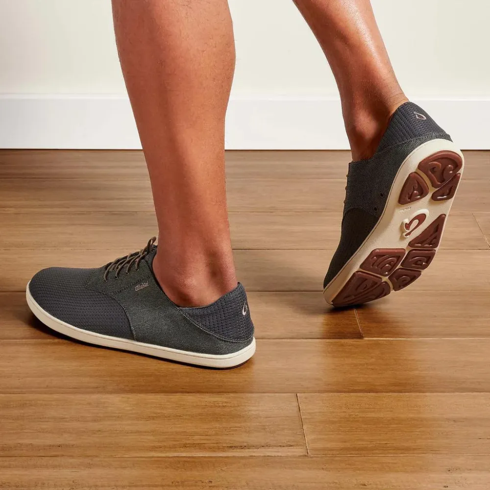 OluKai Nohea Moku Charcoal/Clay Boat Shoe (Men's)