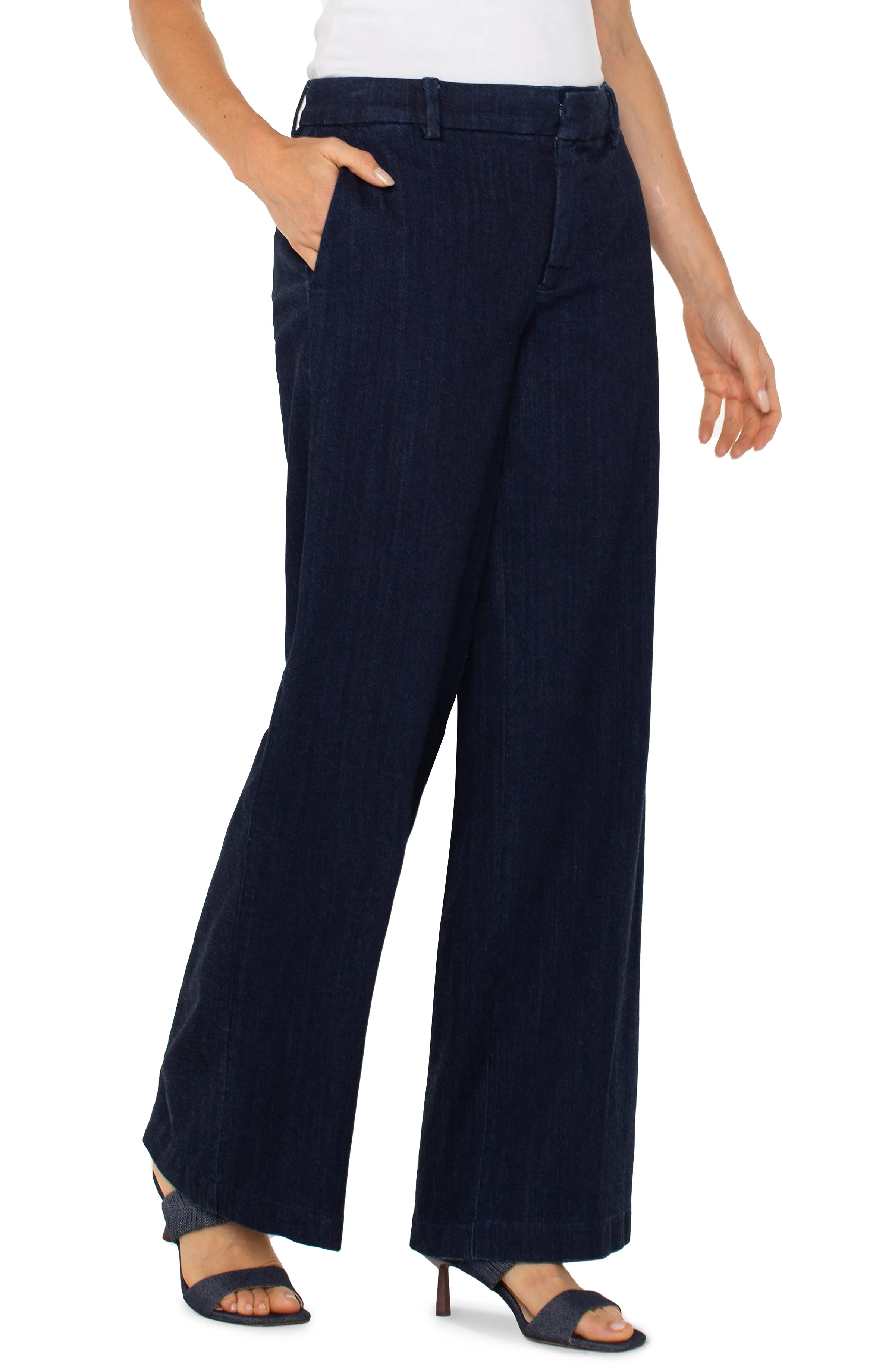 PETITE KELSEY TROUSER WIDE LEG