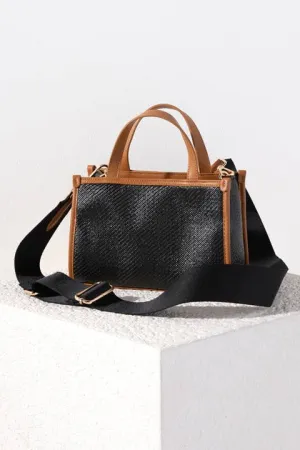 Piper Cross Body Bag-Black and Brown