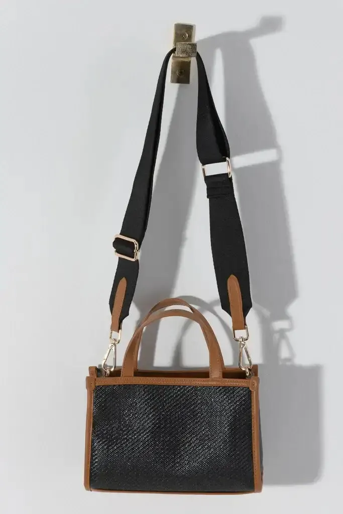 Piper Cross Body Bag-Black and Brown