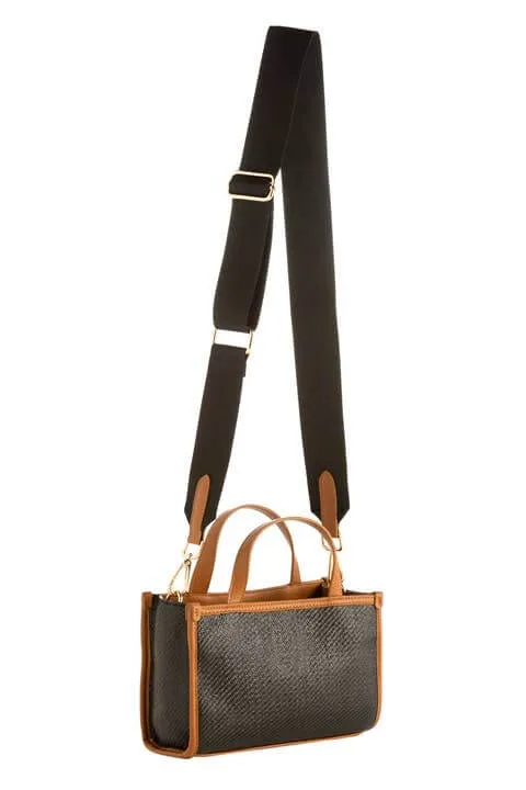 Piper Cross Body Bag-Black and Brown