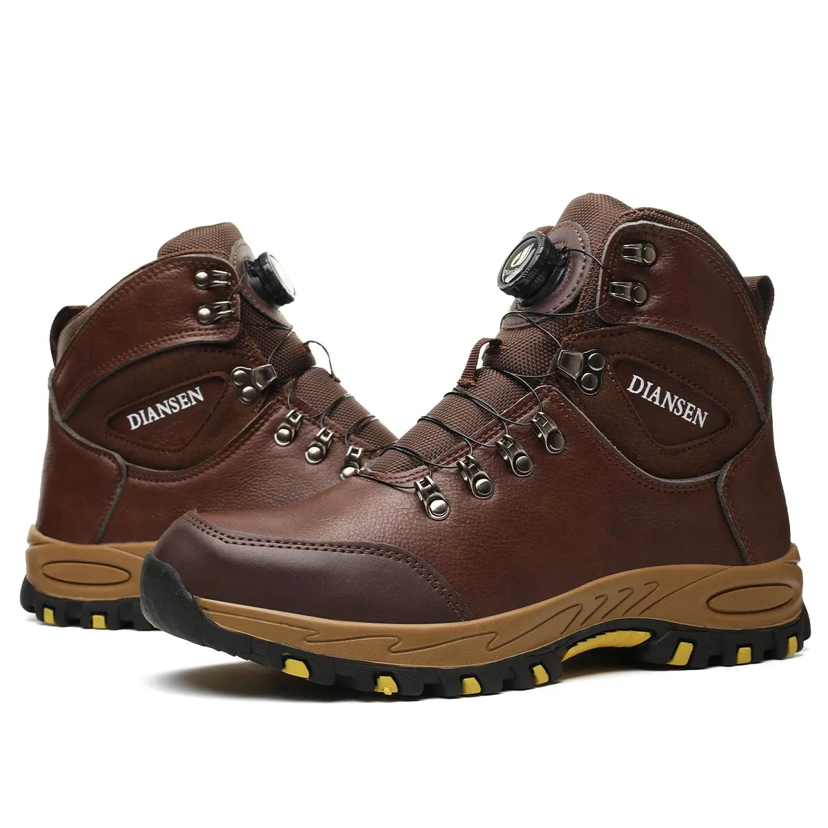 Rotating Button Safety  Puncture-Proof Protective Shoes Work Boots Steel Toe