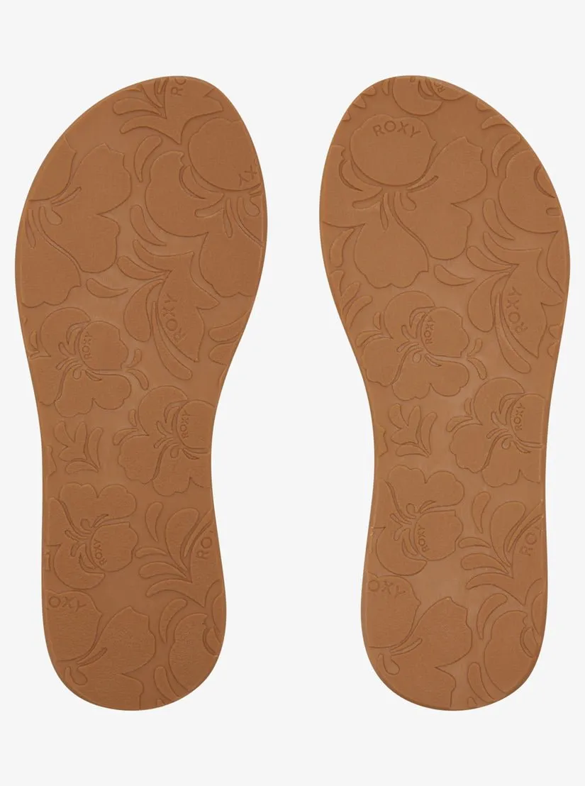 Roxy "Porto II" Women's Slide Sandals - Natural