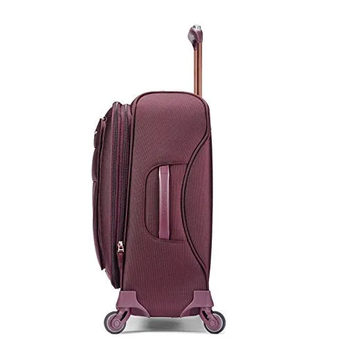 Samsonite Flexis Expandable Softside Carry On Luggage With Spinner Wheels, 20 Inch, Cordovan