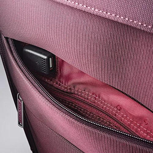 Samsonite Flexis Expandable Softside Carry On Luggage With Spinner Wheels, 20 Inch, Cordovan