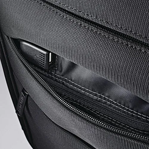 Samsonite Flexis Expandable Softside Carry On Luggage With Spinner Wheels, 20 Inch, Jet Black