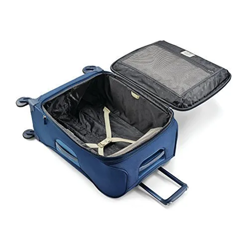 Samsonite Flexis Expandable Softside Checked Luggage With Spinner Wheels, 30 Inch, Carbon Blue