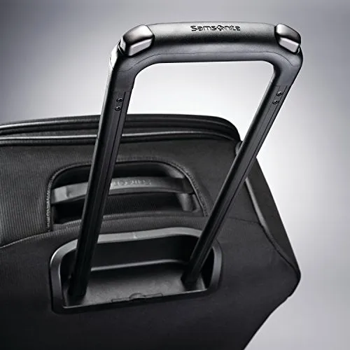 Samsonite Flexis Expandable Softside Checked Luggage With Spinner Wheels, 30 Inch, Jet Black