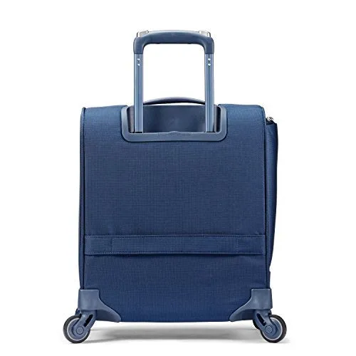 Samsonite Flexis Underseat Carry On Luggage with Spinner Wheels, Carbon Blue
