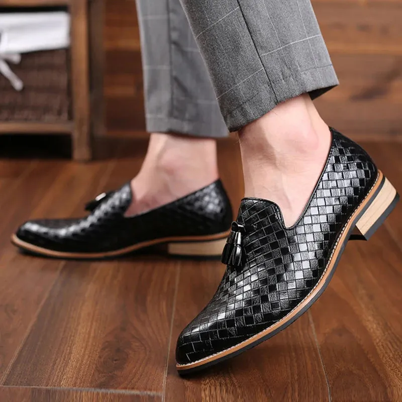 Sapato Social Preto Masculino Oxford de Couro - LC148