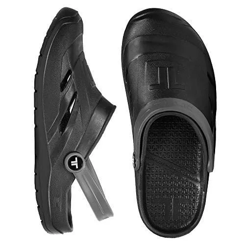 Telic Unisex Dream Clog, Midnight Black/Gray, XL