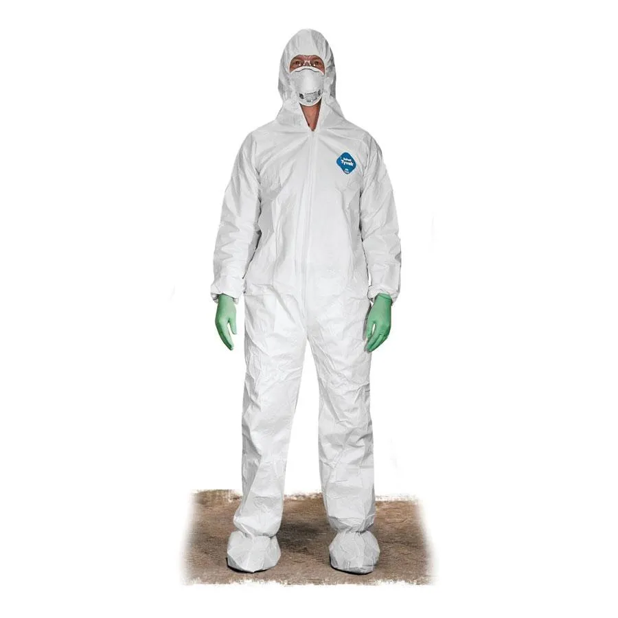 Tyvek Coverall Full Suit with Hood and Boots